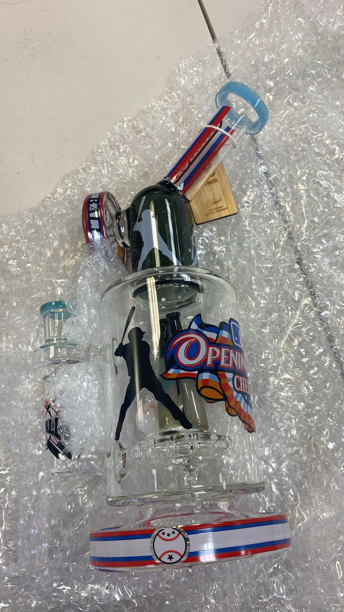 WATERPIPE CHEECH CLASSIC TAKE OUT BALL GAME CHE361 12”