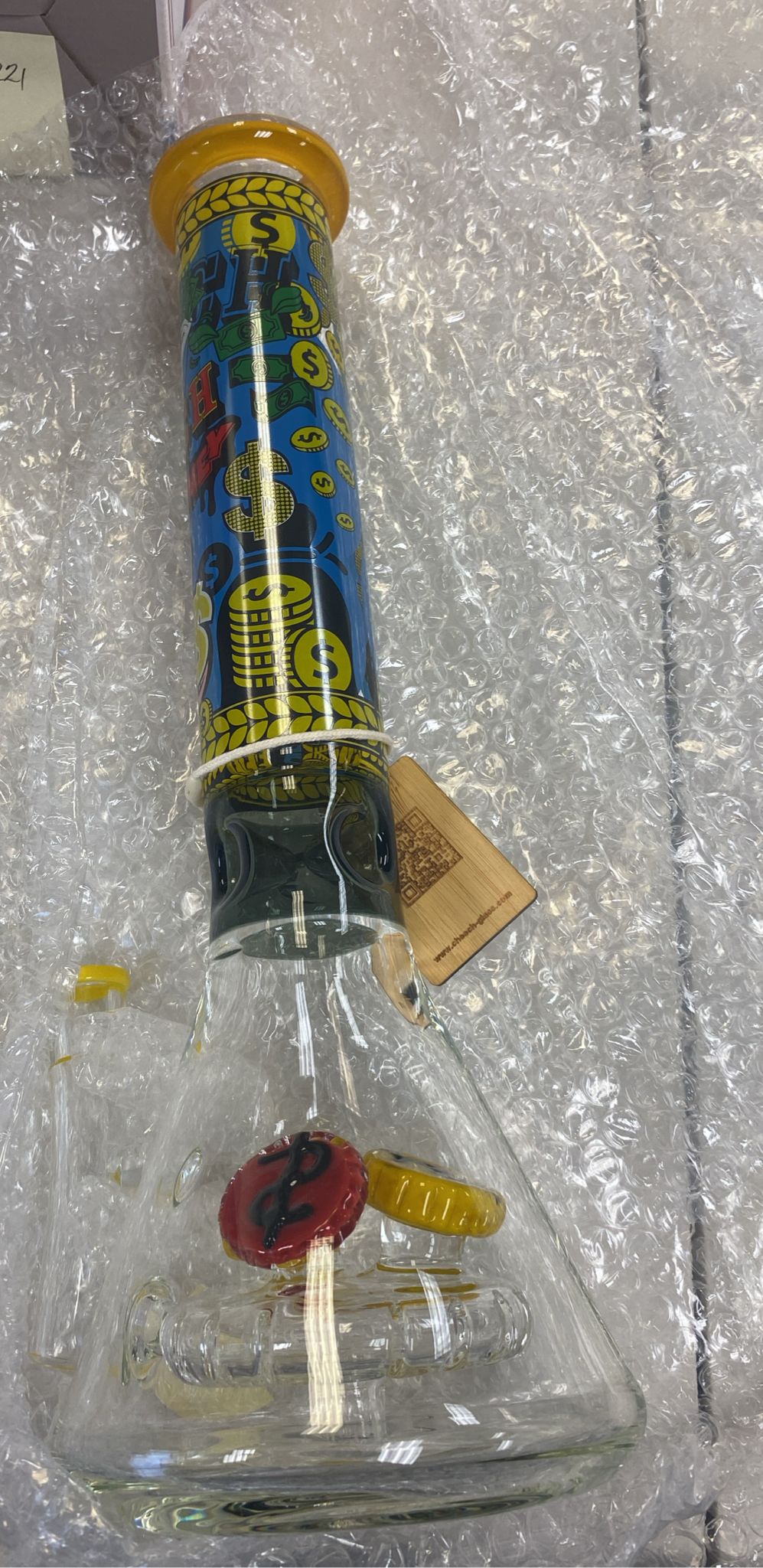WATERPIPE CHEECH CLASSIC CASH OUT BEAKER CHE376 15"