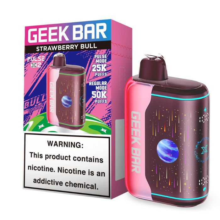 GEEK BAR PULSE X2 BULL EDTN STRAWBERRY BULL 50K
