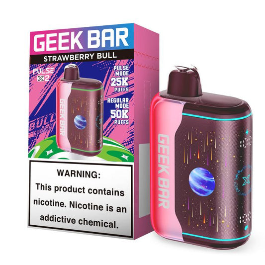 GEEK BAR PULSE X2 BULL EDTN STRAWBERRY BULL 50K