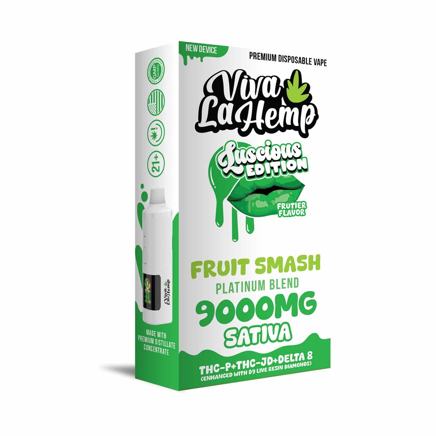 VIVA LA HEMP D9 FRUIT SMASH SATIVA 9000MG