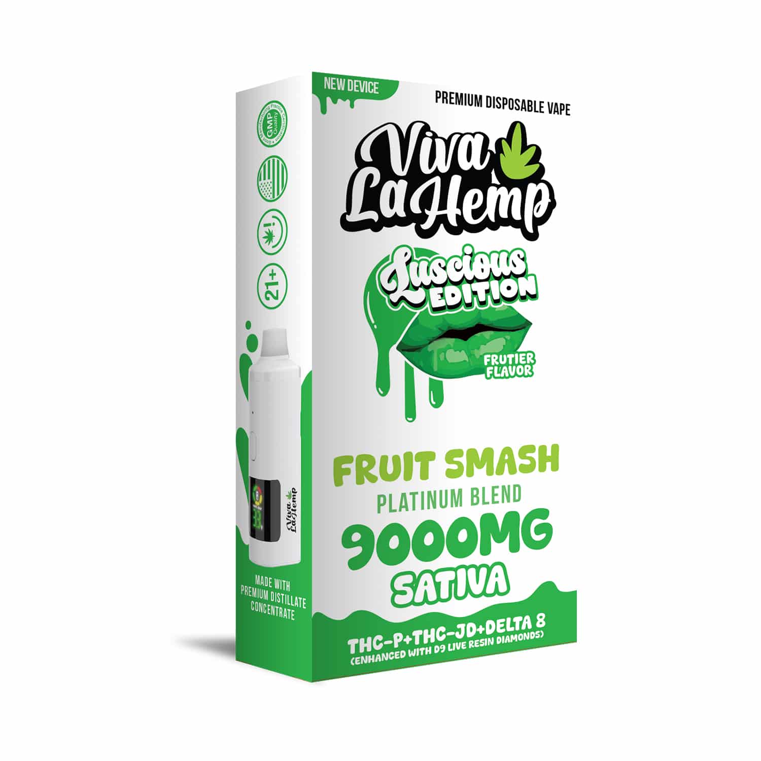 VIVA LA HEMP D9 FRUIT SMASH SATIVA 9000MG