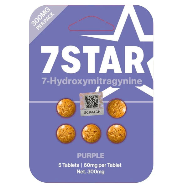 7 STAR HYDROXYMITRAGYNINE PURPLE 5CT 60MG