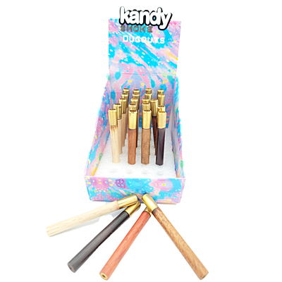 KANDY SMOKE ONE HITTER WOOD BRASS BAT 24 BX
