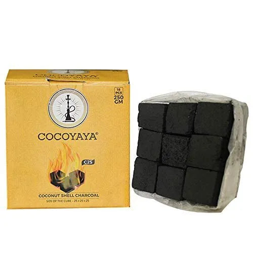 HOOKAH COALS PURE COCONUT COMPRESSED SHELL 0.5KG