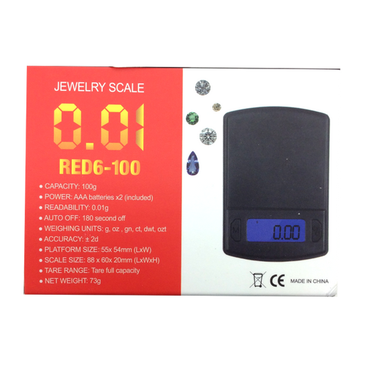 SCALE RED 6100X0.01 G