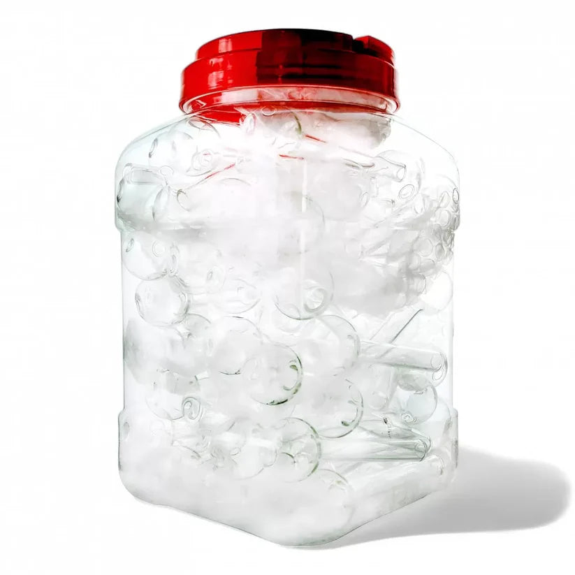 HANDPIPE OIL BURNER JAR CLEAR 90CT 4"