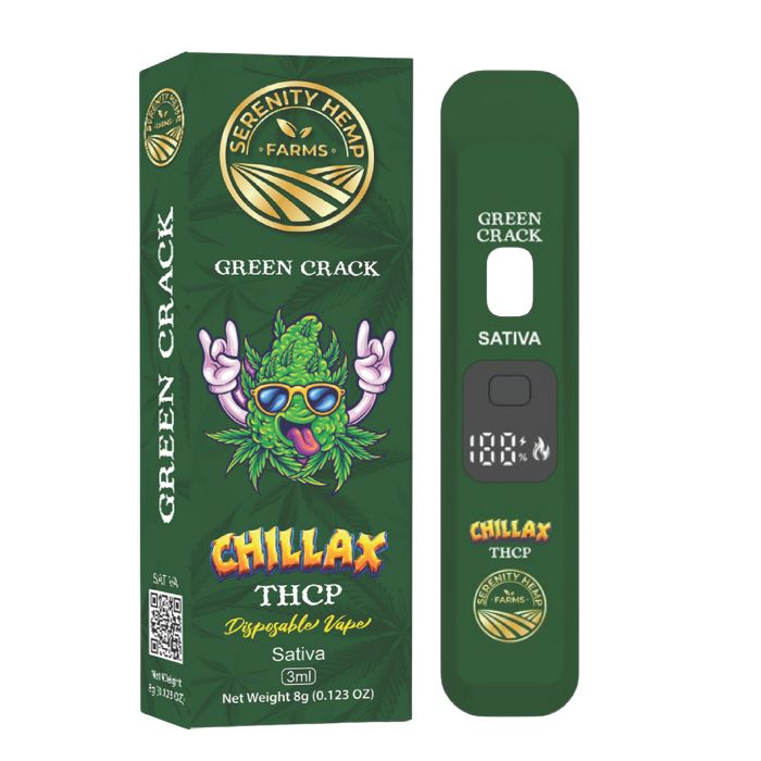 SERENITY HEMP CHILLAX THCP PROLL GREEN CRACK 3GM