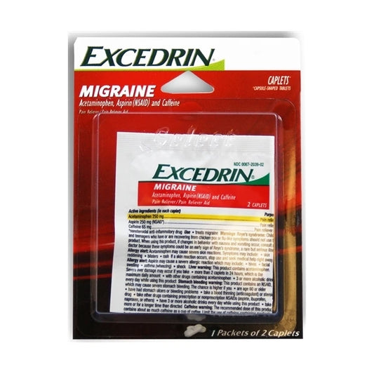 Excedrin Migraine Single Pack  Blister 12 x 1 12cs|655708118719|Pack Of|12