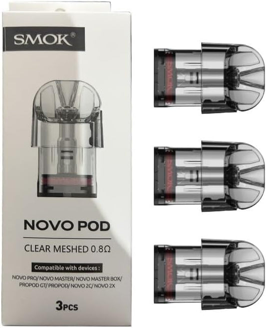 SMOK NOVO 2 CLEAR POD TRANSPARENT BLACK 0.8OHM