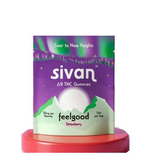 SIVAN D9 THC FEEL GOOD GUMMY STRAWBERRY 20MG