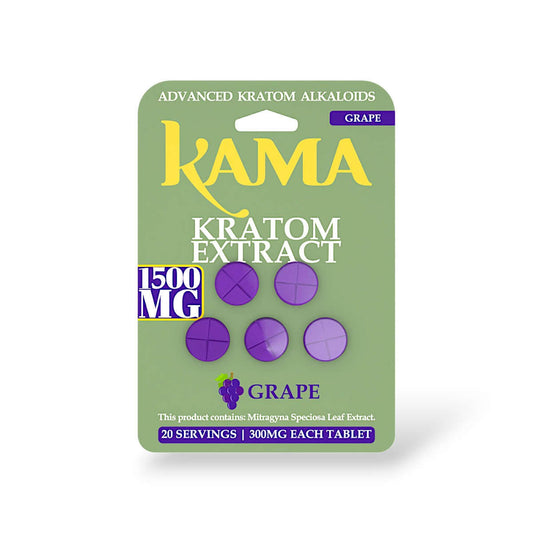 KAMA KRATOM EXTRACT GRAPE 1500MG 5CT