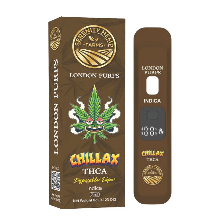 SERENITY HEMP CHILLAX THCA PROLL LONDON PURPS 3GM