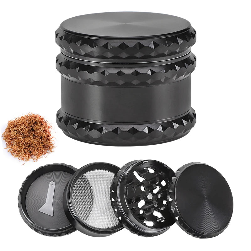 TOBACCO GRINDER 4PCS 2.5 INCH 60MM ALLOY