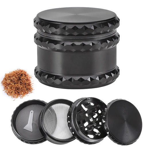 TOBACCO GRINDER 4PCS 2.5 INCH 60MM ALLOY