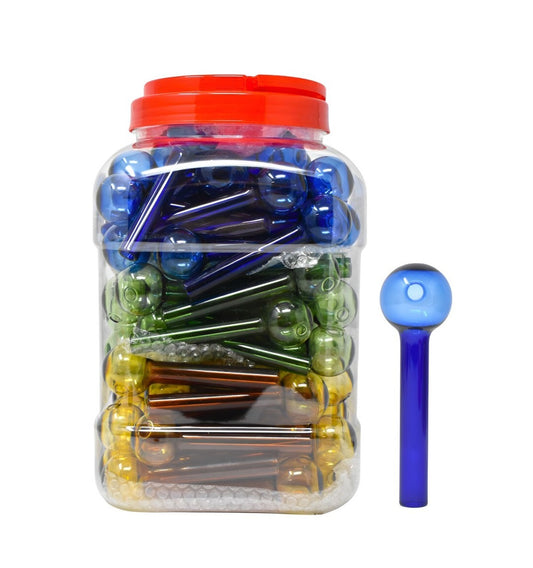 HANDPIPE OIL BURNER JAR BLUE 60CT 6"