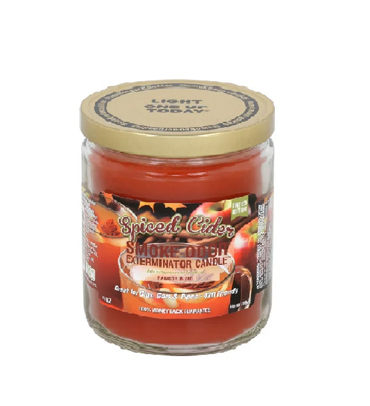 SMOKE ODOR CANDLE SPICED CIDER 13OZ
