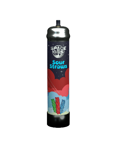 SPACE GAS SOUR STRAWS 750G
