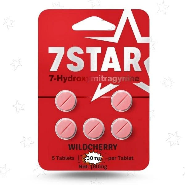 7 STAR HYDROXYMITRAGYNINE WILD CHERRY 5CT 30MG