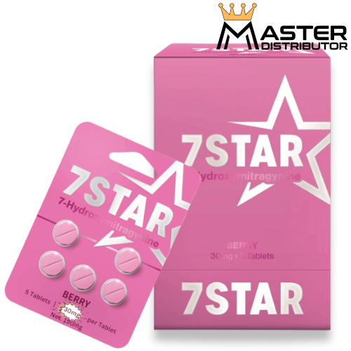 7 STAR 7 HYDROXYMITRAGYNINE 5CT  30MG PER TABLET BERRY