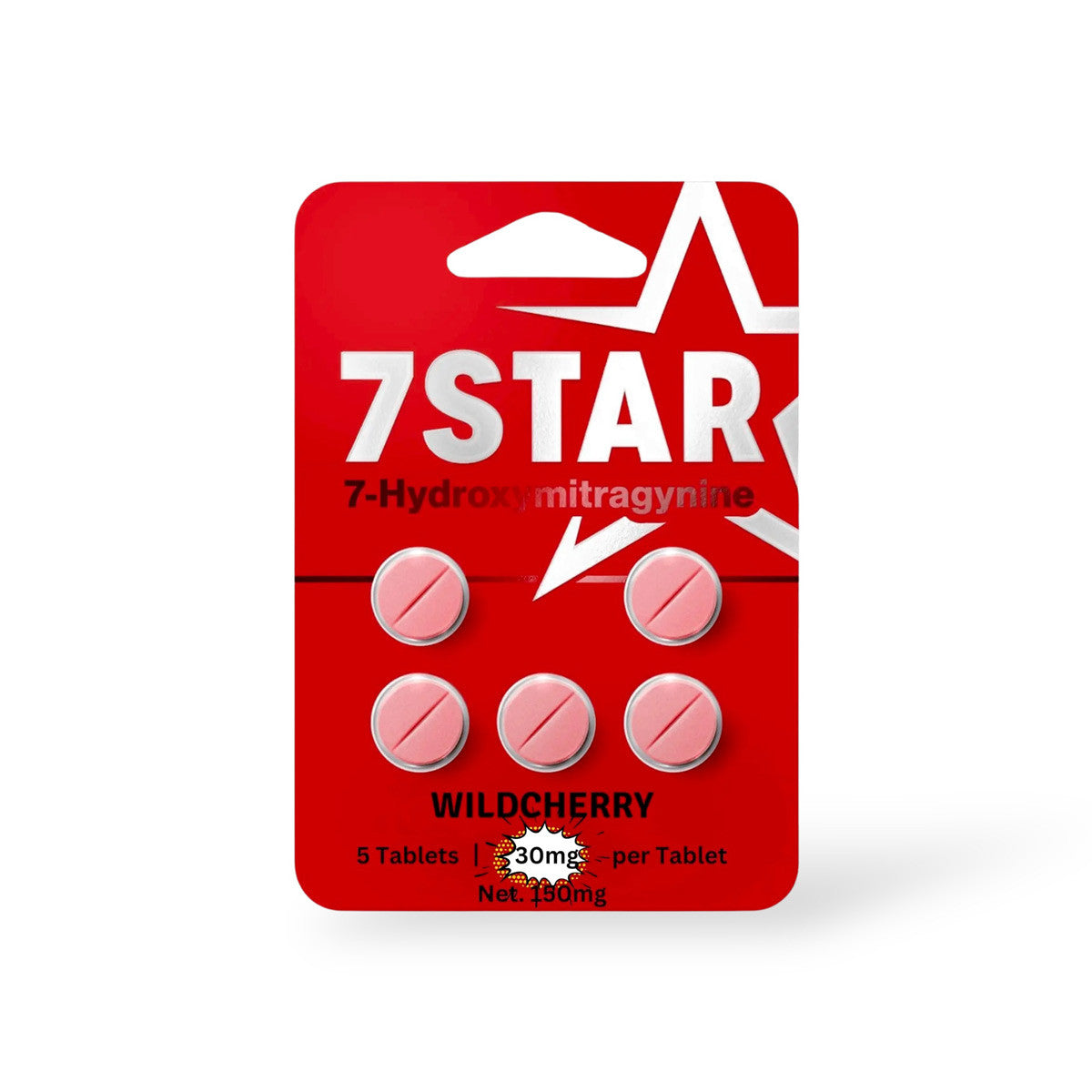7 STAR 7 HYDROXYMITRAGYNINE WILD CHERRY 30MG 5CT
