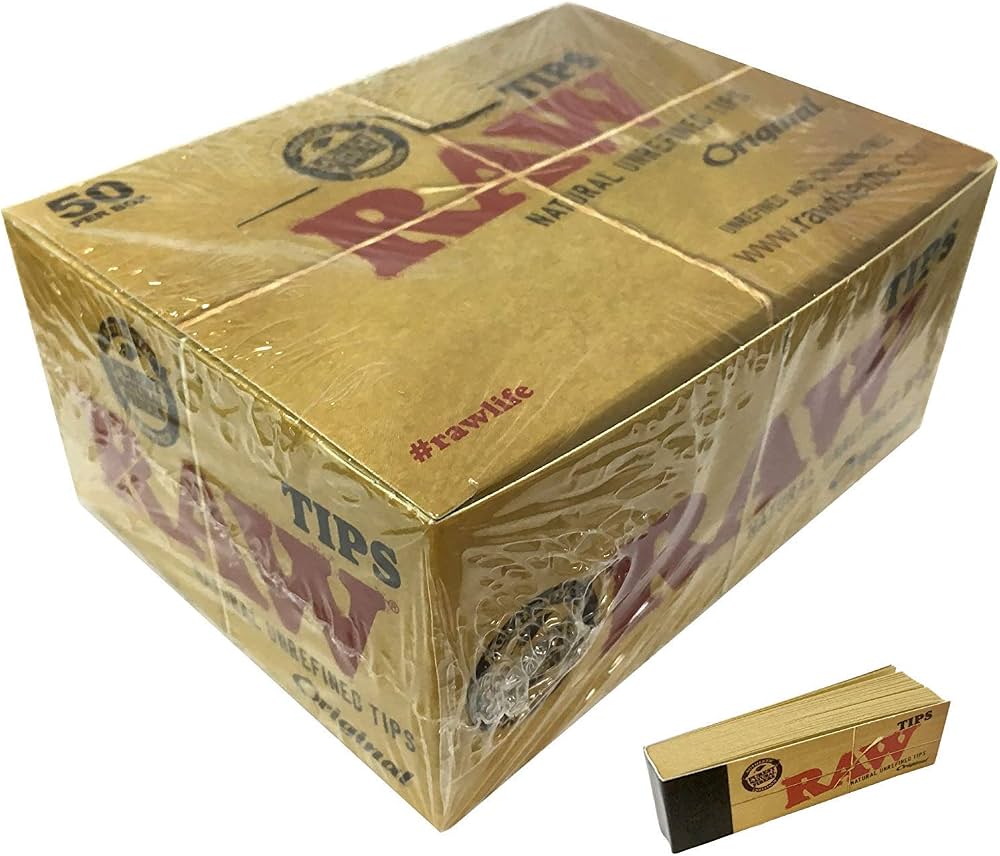RAW ORIGINAL NATURAL TIPS 50 TIPS PER BOX