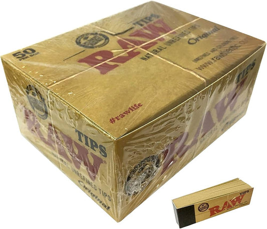 RAW ORIGINAL NATURAL TIPS 50 TIPS PER BOX