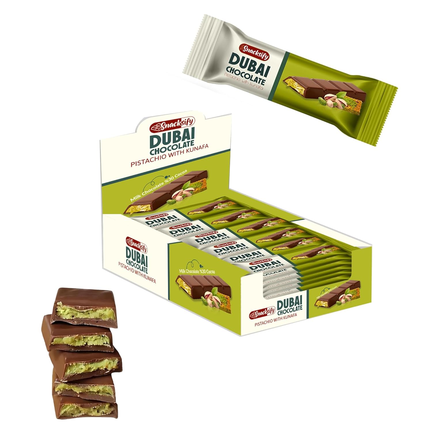 ODDIE DUBAI CHOCOLATE PISTACHIO WITH KUNAFA 27G