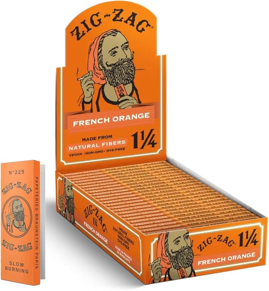 ZIG ZAG 1 1/4 FRENCH ORANGE ROLLING PAPER