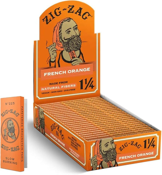 ZIG ZAG 1 1/4 FRENCH ORANGE ROLLING PAPER