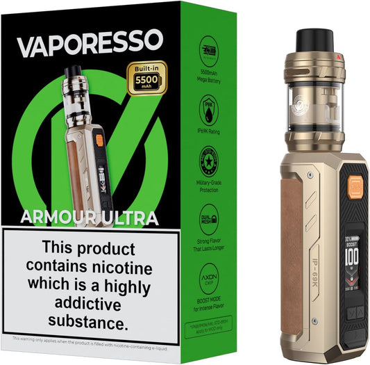 VAPORESSO ARMOR ULTRA STRTER KIT DUNE GLD 5500MAH