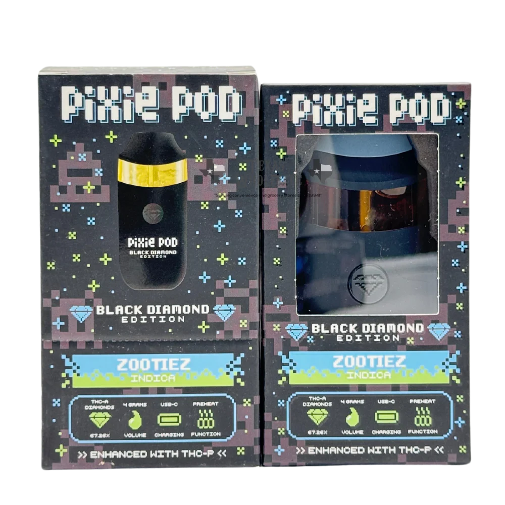PIXIE POD BLK DMND EDT ZOOTIEZ INDICA 4G|752298508637|Pack Of|10