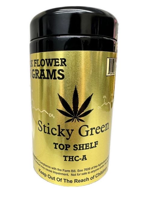 STICKY GREEN TOP SHELF THC-A FLOWER INDICA 28G