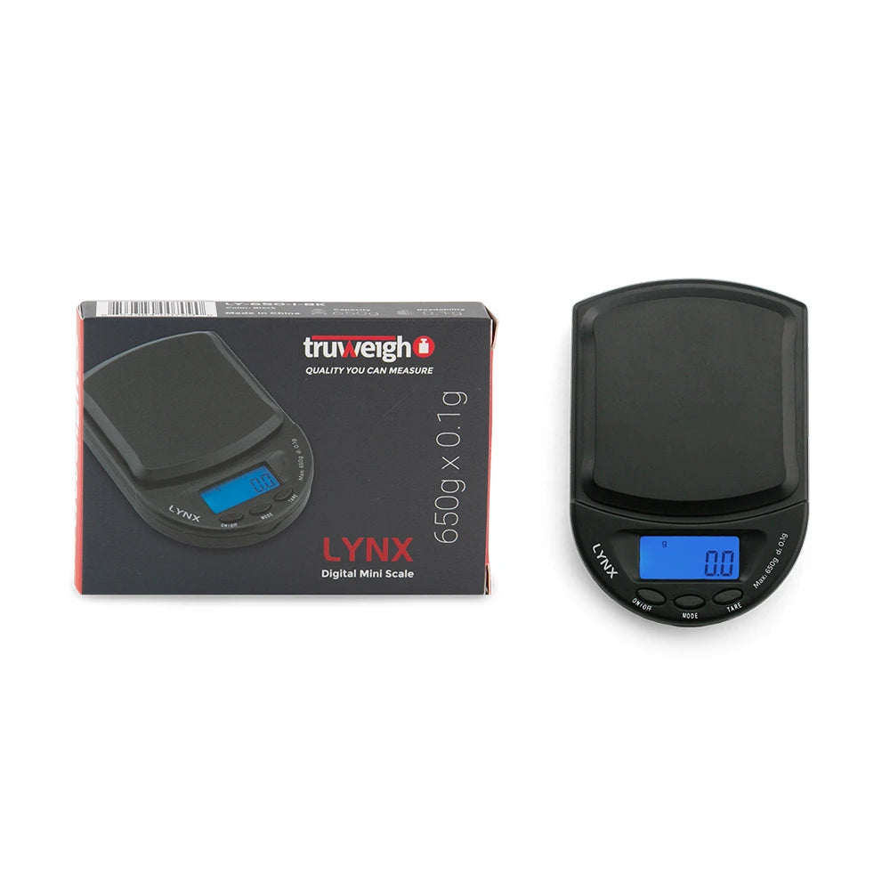 TRUWEIGH LYNX DIGITAL MINI SCALE 650GX0.1G BLACK