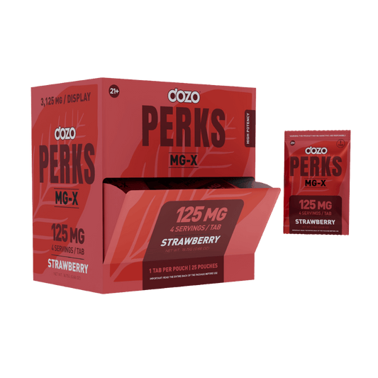 DOZO PERKS MG-X HIGH POTENCY STRWBERY 125MG 25CT