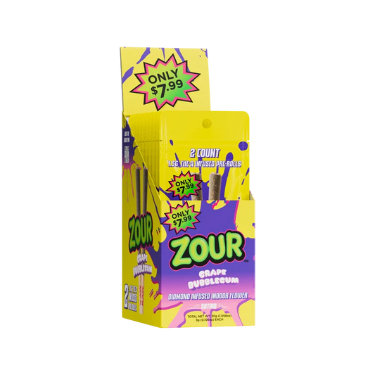 ZOUR STASH DMND PROLL GRAPE BUBBLEGUM 1.25GM