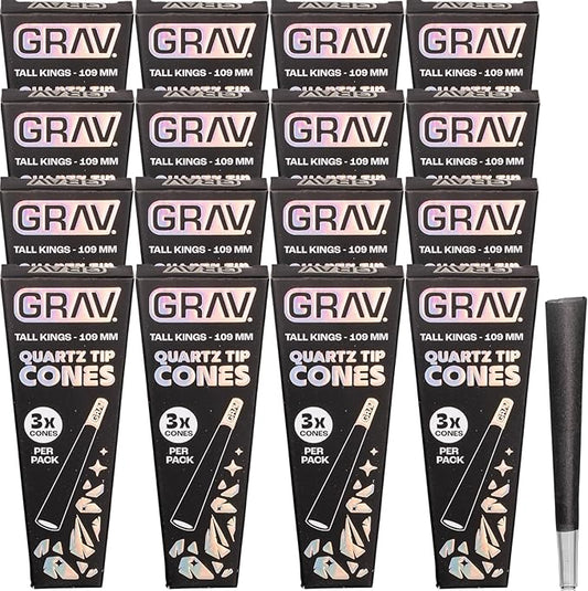 GRAV QUARTZ TIP CONES NATURAL 3CT 109MM