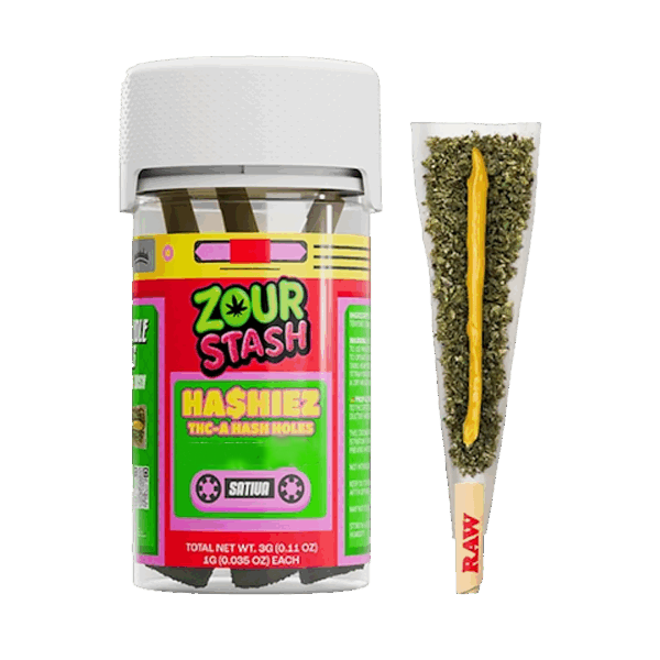 ZOUR HASHIEZ THCA HASH HOLES CITRUS SUNBURST SATVA 1GM PROLL 3CT