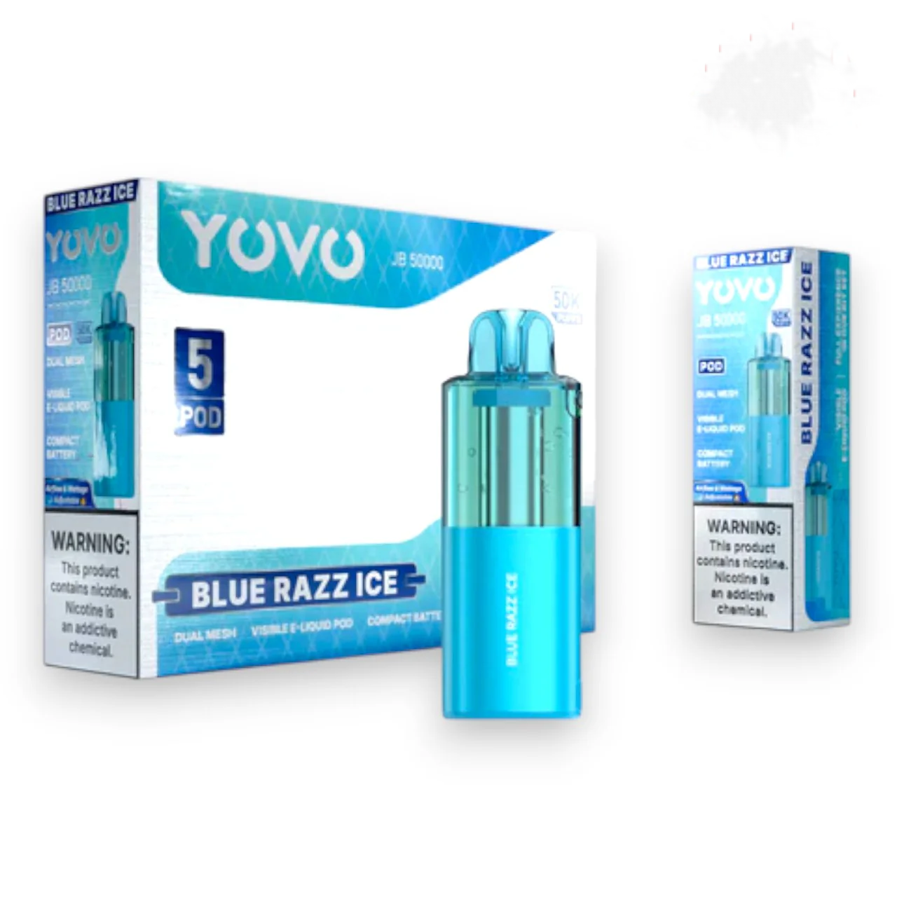 YOVO JB50000 POD 50K |BLUE RAZ ICE 50K |6976984855490|PKOF 5