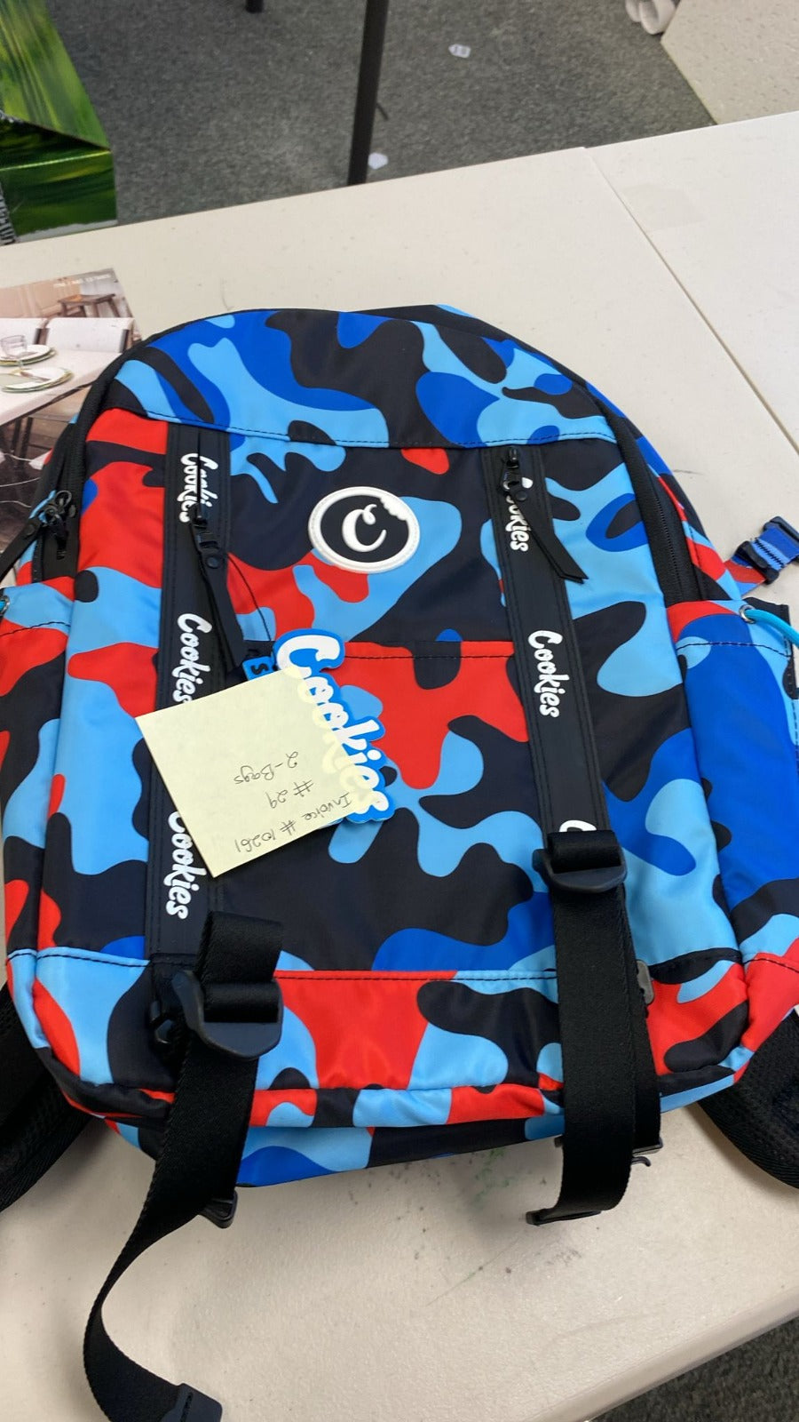 COOKIES BACKPACK BLUE CAMO 1CT
