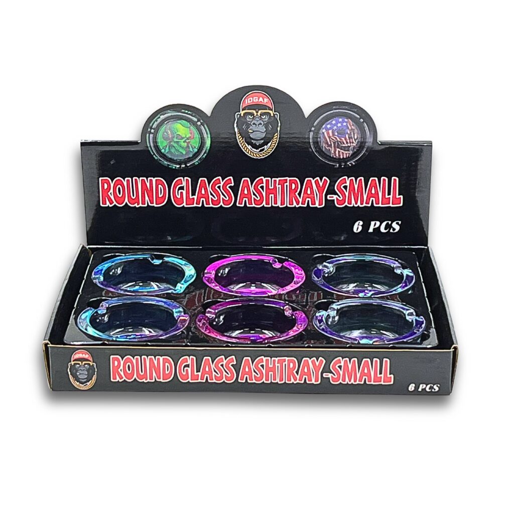GLASS ASHTRAY IDGFA ASH4-14 6CT