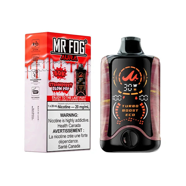 MR FOG AURA STRAWBERRY BLOW POP 60K