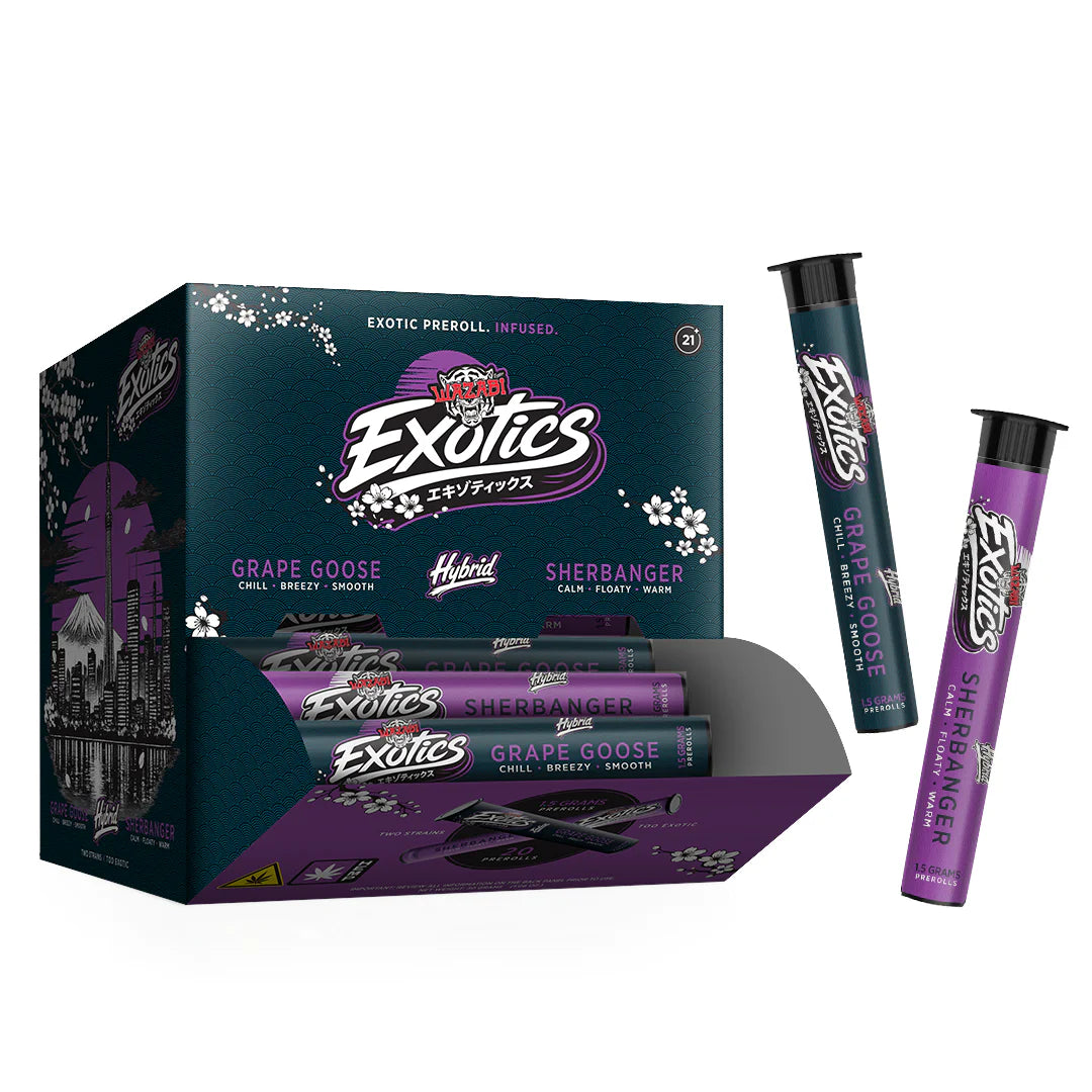 WAZABI EXOTICS PROLL SHERBANGER GRAPE GOOSE HYBD 1.5GM