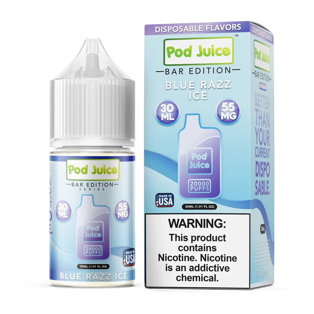POD JUICE BLUE RAZZ ICE 35MG 30ML