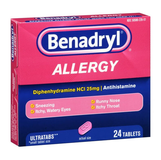 Benadryl Single Pack Blister 12 x 1 12cs|655708119600|Pack Of|12