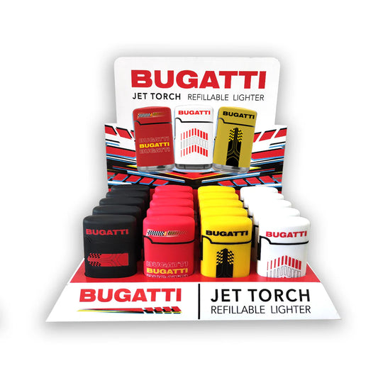 BUGATTI FLIP TORCH LIGHTERS 20CT