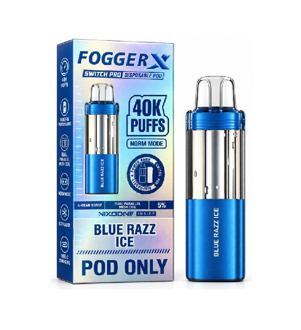 FOGER X SWITCH PRO POD NXD BLUE RAZZ ICE 40K
