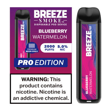 BREEZE SMOKE PRO EDITION BLUBERRY WATRMLN 2K