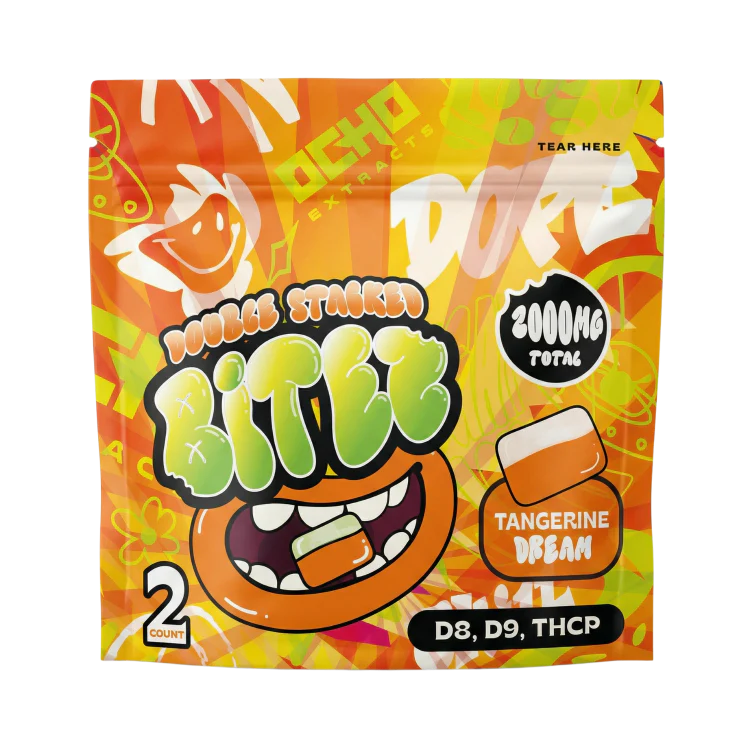 DOUBLE STACKED BITES D9 TANGERINE DREAM GUMY 2000MG