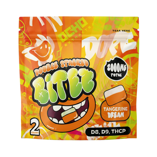 DOUBLE STACKED BITES D9 TANGERINE DREAM GUMY 2000MG